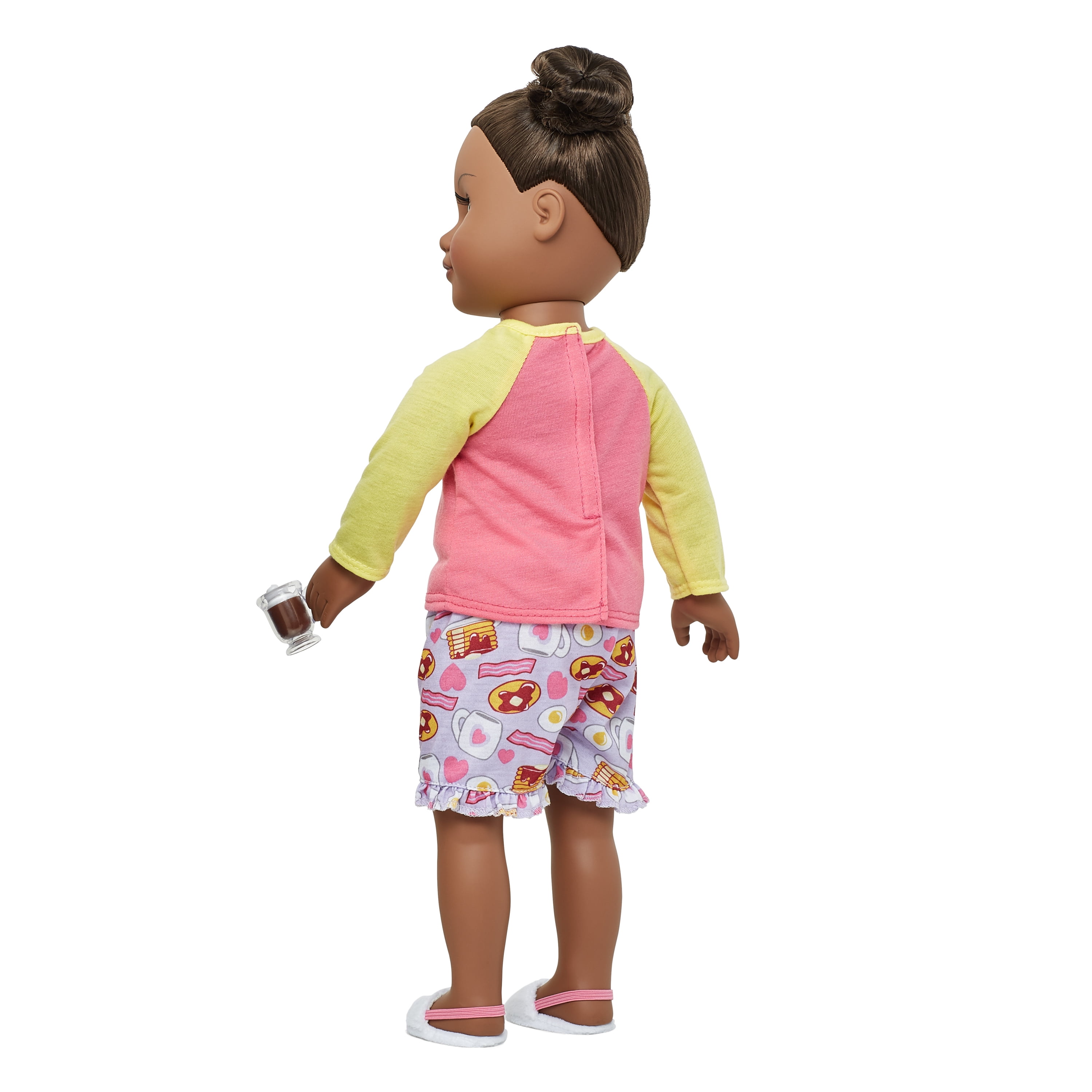 My Life As Pink And Yellow Pancake Pajamas Doll Clothing, 4 Pieces Included