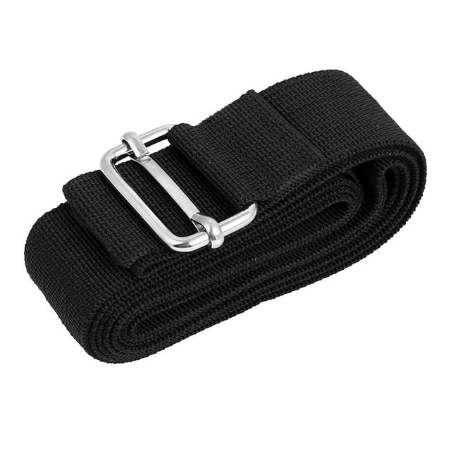 Hebilla de metal para maleta, mochila, equipaje, correa ajustable negra 2M x 38mm