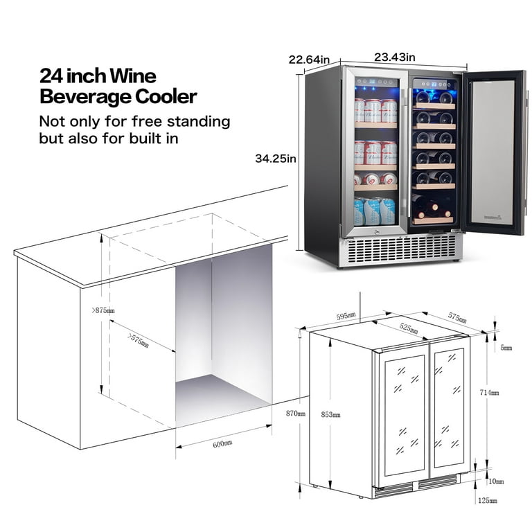 Aobosi 24 inch beverage cooler deals