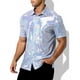 thumbnail image 3 of Camisa De Discoteca Brillante Manga Corta Hombre Casey Kevin, 3 of 8