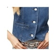 thumbnail image 4 of Sleeveless Womens Summer Crop Tops Denim Vest V Neck Button Down Jean Waistcoat Jacket, 4 of 6