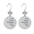 thumbnail image 1 of George Carver Quotes Bow Earrings Drop Stud Pierced Hook, 1 of 3