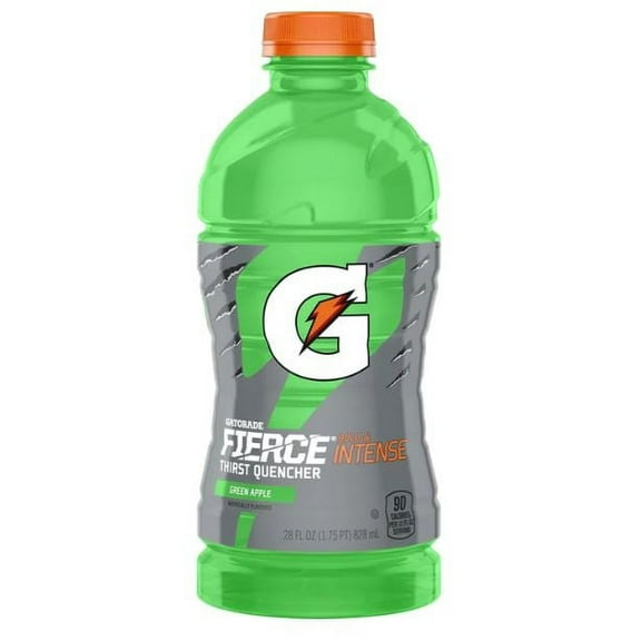 Gatorade Fierce Green Apple 28 oz Bottle, Quantity of 8