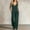 Green, variant on IUYRTFE Women V Neck Cinched Waist Wide Leg Jumpsuit Solid Color Sleeveless Romper for Summer Party Vacation Wear