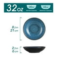 thumbnail image 2 of vancasso Pasta Bowl Set, 4-Piece Stoneware Soup Bowl, Bubble Blue, 30oz, 2 of 7