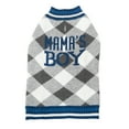 thumbnail image 2 of Vibrant Life Winter Dog Clothes Mama's Boy Blue Sweater, Large, 2 of 6