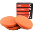 thumbnail image 1 of Almohadillas de pulido SPTA, naranja, corte claro, 14 cm, 3 unidades, para coche, 1 of 6