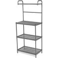 thumbnail image 5 of Wubio Bakers Rack, 4-Tier Microwave Oven Stand, Kitchen Storage Rack with Mesh Wire Metal Shelves, Free Standing Shelving Utility Unit, 23.5"Lx14"Wx54"H (Silver), 5 of 10