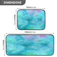 thumbnail image 3 of 2-Piece Kitchen Rugs Set Non-Slip Mats Carpet Floor for Kitchen, Bathroom (19.7"x27.6" & 19.7"x47.2") Pastel Blue Dandelions, 3 of 7