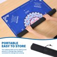 thumbnail image 4 of Threns Mahjong Mat with Rules, 31.5 Inch Square Mahjong Mats for Table, Quiet Noise Reduction Table Mat with Black Carrying Bag for Poker, Board Games, Tiles Game and Dominoes, 4 of 8