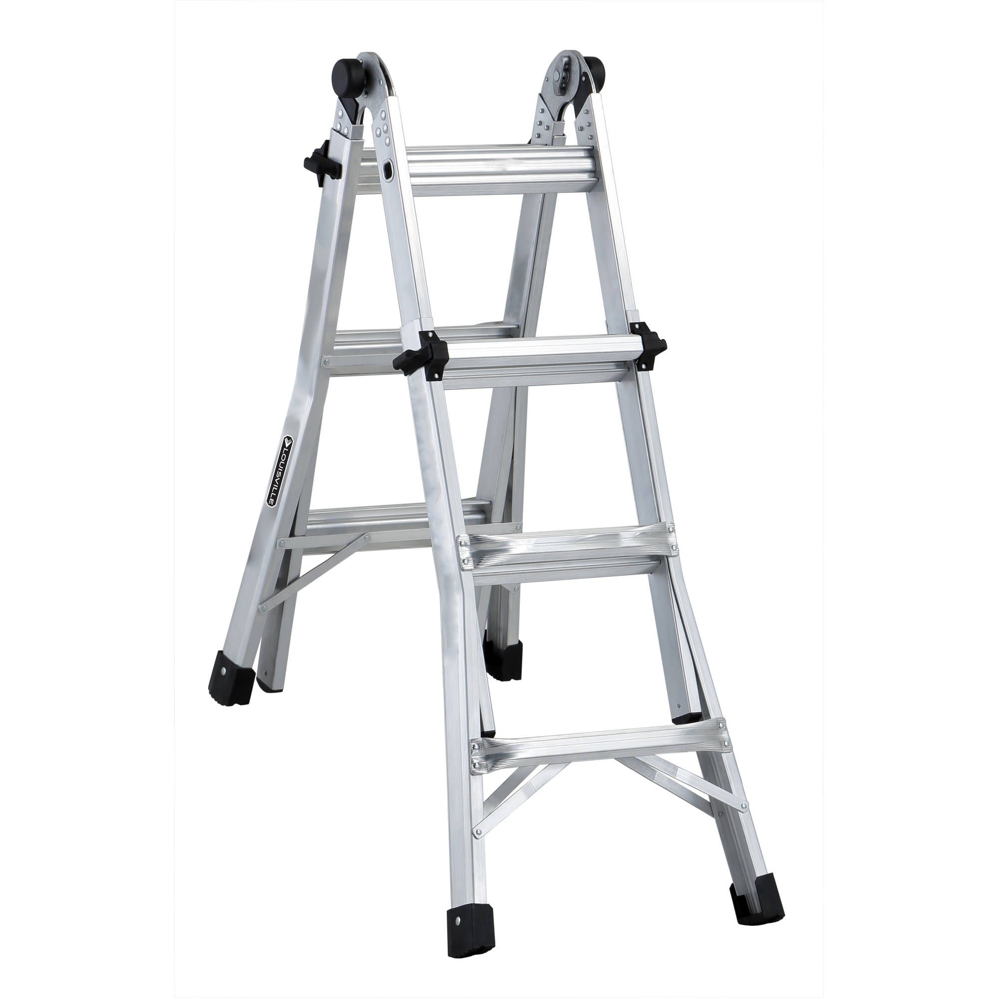 Louisville Ladder 13' Aluminum Multi-Purpose Ladder, 14' Reach, 300 lbs ...