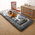 thumbnail image 3 of Home Bedroom Japanese Futon Mattress Floor Mattress for Adults, Sleeping Mattress for Floor Japanese Futon Floor Mattress Twin Size, Tatami Mat, Roll Up Mattress Camping Mattress Pad, 3 of 9