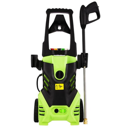 Electric Pressure Washer, Power Washer with 2200 PSI,1.8GPM, (5) Nozzle Adapter, Longer Cables and Hoses and Detergent Tank,for Cleaning Cars, Houses Driveways, Patios,and (Best Way To Pressure Wash Driveway)