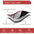 thumbnail image 6 of Classic Line Pattern Bedding Quilt King Size Modern Grey Red and Black Stripe Quilt with 2 Shams, Gray and Red Comforter Sets Lightweight Breathable Bedspreads , 96''x106'', 6 of 7