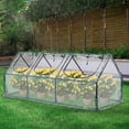 thumbnail image 6 of BPS Mini Greenhouse with 3 Zipper Doors, Portable Garden Greenhouse with Roll-up Zipper Doors, UV-Protected for Indoor Outdoor Plants and Herbs, 9'x3'x3', Transparent, 6 of 8
