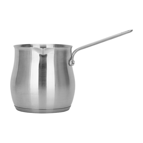 Stainless Steels Turkish Coffee Maker Large Capacity Heat Resistant Milk Warmer Coffee Pots for Pour Brewing Stove