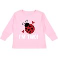 thumbnail image 3 of Inktastic 2nd Birthday 2 Year Old Ladybug Girls Long Sleeve Toddler T-Shirt, 3 of 5