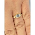thumbnail image 3 of Jewelerix 18K Yellow Gold Ring 2 CT Moissanite Diamond Engagement Ring Amazing Emerald Cut Anniversary Promise Ring Gift for Her, 3 of 5