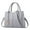 Grey, variant on Fashion Handbag Simple Bag Large Capacity One Shoulder Women Bag with Solid Color to Zippered and Adjustable for Multiple Compartments