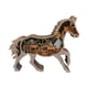 thumbnail image 1 of Adornos de caballo de animales de madera, mesa , silueta Retro, miniaturas, artesanía, escultura, grabado hueco para estante, decoración del Gloria Escultura casera, 1 of 8