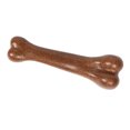 thumbnail image 2 of Juguete para masticar con forma de hueso, olor a carne de res, resistente al desgarro, simulación duradera, juguete interactivo para masticar para perros, color marrón, 2 of 5