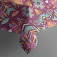 thumbnail image 5 of Colorful Tribal Pattern Square Tablecloth,Waterproof Square Table Cover,Wipeable Spillproof Washable Table Cover for Home Kitchen Party Decor 60"x60"(152x152cm), 5 of 6