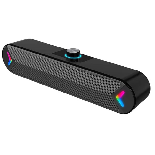 Desktop Symphony, Hi-Fi Sound Bar With Bluetooth RGB, Dynamic Lighting, And One-Knob Control, USB-Powered Speakers For PC, Laptop, And More (No Quantity Information Provided)