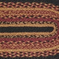 thumbnail image 5 of VHC Brands Heritage Farms, Braided Jute Table Runner, Oval, Red Black Tan. 13x36, 5 of 11