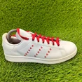 thumbnail image 1 of Adi-das Stan Smith Mens Size 7 White Red Athletic Casual Walking Shoes Sneakers, 1 of 6