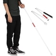 thumbnail image 1 of Bastón extensible de 125 cm para ciegos, bastón de senderismo plegable Bastones para personas con discapacidad visual, ciegos y personas mayores, senderismo, trekking, 1 of 5