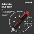 thumbnail image 2 of ANENG VD802 Non-contact AC Voltage Detector Tester Meter 12V-1000v Pen Style Electric Indicator LED Outlet Voltage Dectetor Sensor Wit, 2 of 6