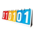 thumbnail image 5 of yotijay Scoreboard Flip Scoreboard Team Games 6 digits Score Flip Cards Competition Flip Red Yellow Blue, 5 of 9