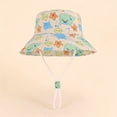 thumbnail image 3 of Jamicy Sun Protection Hat for Kids Toddler Boys Girls Wide Brim Summer Outdoor Hat Baby Bucket Hat with Chin Strap, 3 of 8