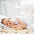 thumbnail image 3 of Dextrus 52" Modern Ceiling Fan with Noise-free DC Motor, 3 Powerful ABS Blades, Remote Control, Ideal for Living Room Bedroom Kitchen Study, Matte White, 3 of 5