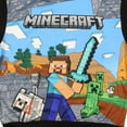 thumbnail image 6 of Minecraft Boy's Minecraft World Steve Creeper Wolf Pullover Hooded Hoodie, 6 of 6