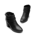 thumbnail image 5 of BURUDANI Women's Fashion Chunky Heel Ankle Boots Work Ankle Booties, 5 of 6