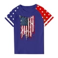 thumbnail image 4 of FamilyThread Kids America Flag 4th of July Shirt Toddler Kids Boys Girls Patriotic USA Shirt, Red White and Blue Tee Top, 4 of 4