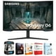 thumbnail image 1 of Samsung 32" Odyssey G65B QHD 240Hz 1ms HDR600 Paquete de Monitor Curvo para Juegos 1000R con Tecnología Smart USA Elite Suite Paquete de 18 Programas de Edición Estándar + Paquete de Protección Mejora, 1 of 5