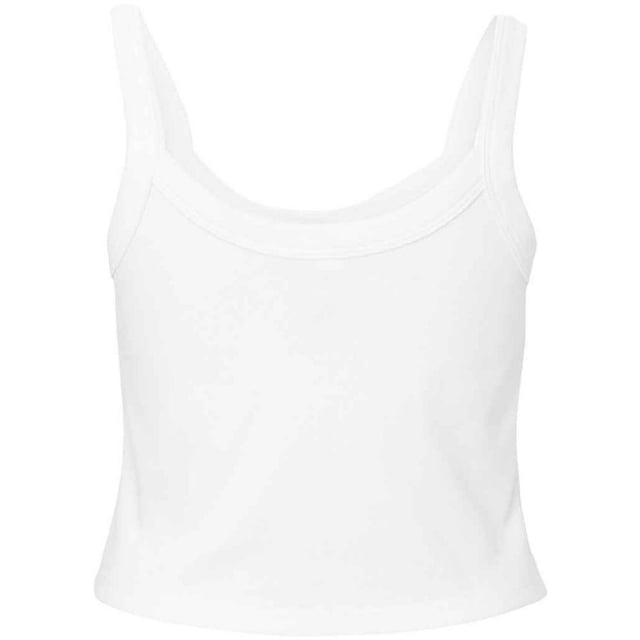 Bella + Canvas Womens Plain Micro-Rib Spaghetti Strap Tank Top