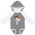 thumbnail image 3 of Inktastic Cute Girl, Brown Hair, Karate Pose, Black Belt Girls Long Sleeve Baby Bodysuit, 3 of 5