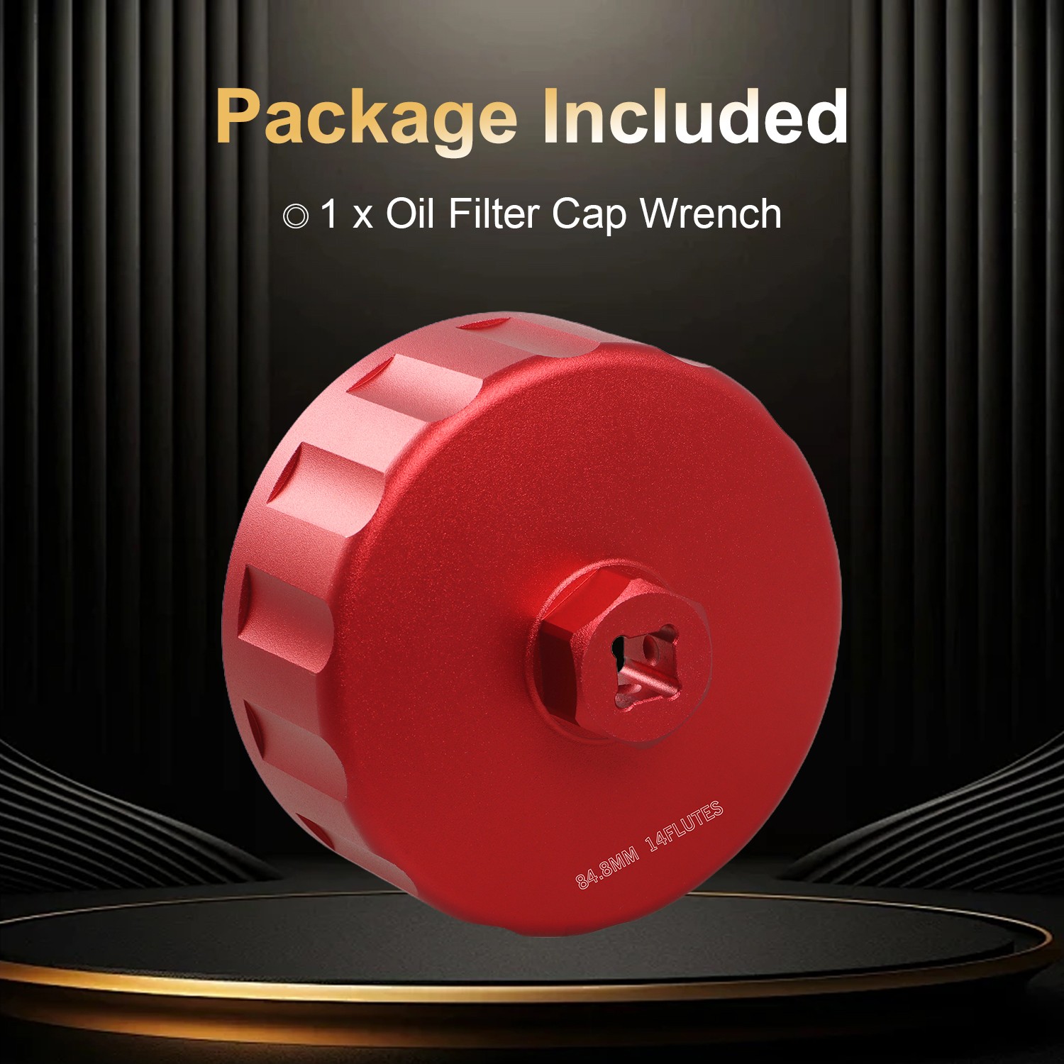 84.8mm 14Flutes Oil Filter Cap Wrench for Mercedes-Benz GL320 GL350 V6 3.0L