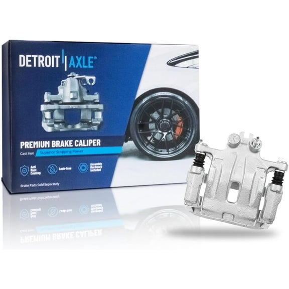 Detroit Axle - Rear Passenger Side Disc Brake Caliper w/Bracket Replacement for 2007-2010 Ford Edge Lincoln MKX Mazda CX-7