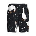 thumbnail image 5 of Naloa Fashionable Goose Men's Short Pajama Pants, Lounge Comfort Shorts with Elasticized Waistband and Side Pockets - XX-Large, 5 of 9