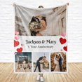 thumbnail image 4 of Customized Couples Blanket. Custom Photo Blankets Wedding Gifts for Couple, Valentines Gift. Blankets with Pictures Customized. (Couple Blanket 6, 50x60) Blankets, 4 of 5