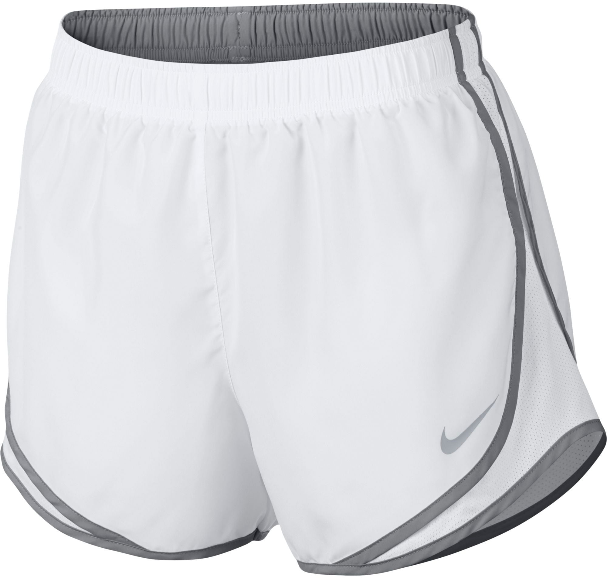 white nike athletic shorts