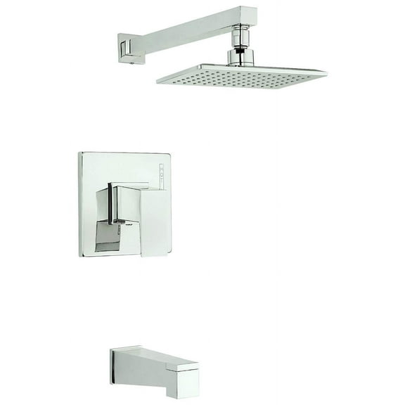 Danze D502062PNVT Polished Nickel Mid-Town Single Handle Tub and Shower Trim Kit
