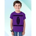 thumbnail image 2 of Halloween Crayon Shirt Costume For Teams Groups Youth T-shirt, S, Purple, 2 of 6