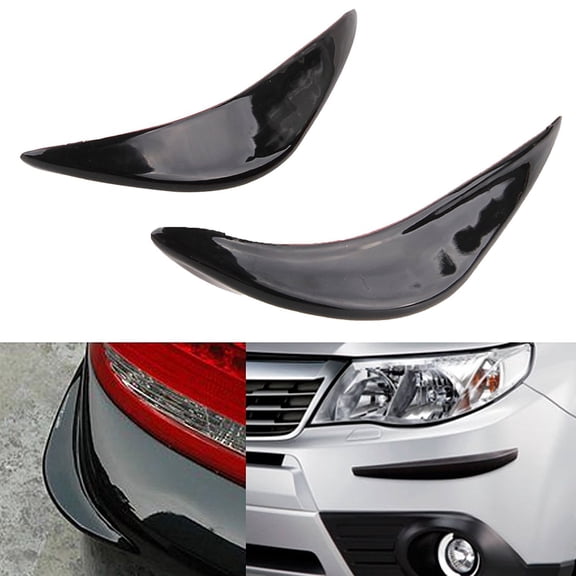 Xotic Tech 2 Pieces Universal Car Auto Vehicle Front / Rear Rubber Bumper Corner Edge Protector Lip Guard