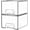 Clear-4.4 In Tall, variant on 2 Pack 12.1" Clear Stackable Acrylic Drawer Organizer for Makeup, Hair Accessories, Bathroom & Desktop Storage