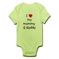 thumbnail image 1 of CafePress - I Love My Mommy & Daddy Infant Bodysuit - Baby Light Bodysuit, 1 of 1